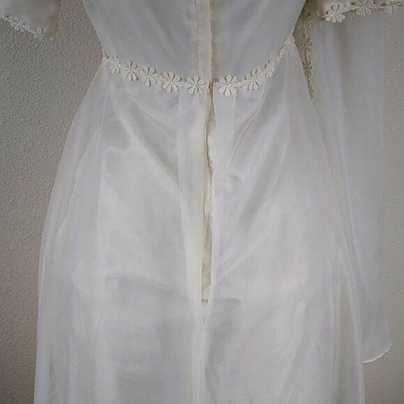 VTG Christine Gowns Panorama City California Wedding W Dress Sz 10 Ivory Color - Picture 11 of 16